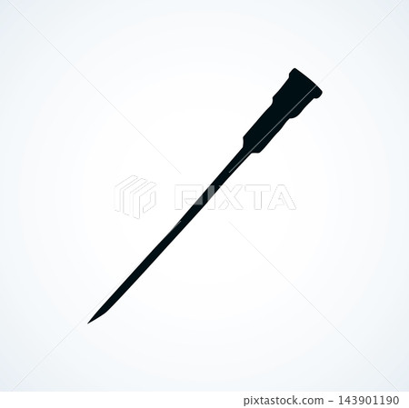 Syringe. Vector drawing Syringe. Vector drawing 143901190