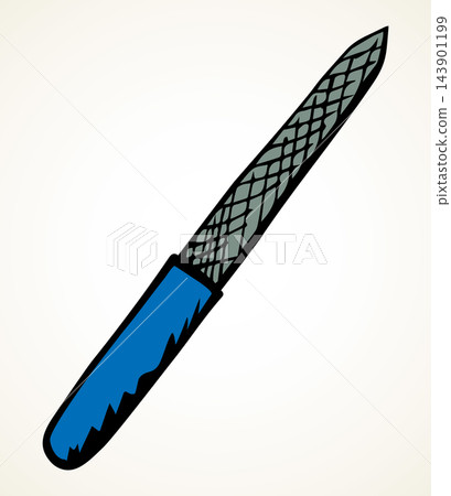 Nail file. Vector drawing icon Nail file. Vector drawing icon 143901199