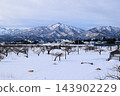 Snowy scenery in the Tohoku region Shonai, Yamagata Prefecture 143902229