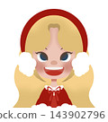 Winter girl with red clothes 143902796