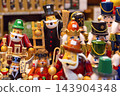 Traditional Wooden Nutcracker Figurines at Salzburg Christmas Market in Austria 143904348