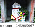 Colorful decorated Jizo statues in Obama City, Fukui Prefecture 143905067