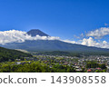 【山梨縣】從瀨戶山展望台眺望富士山的夏日景色 143908558
