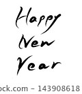 HAPPY NEW YEAR handwritten letters 143908618