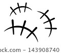 漫畫符號：一個簡單的笑臉（活潑、喧鬧）圖示插圖 001 143908740