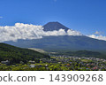 【山梨縣】從瀨戶山展望台眺望富士山的夏日景色 143909268