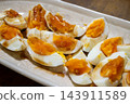 Very delicious soft-boiled eggs from a typical Japanese home 143911589