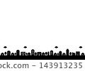 Cute illustrated background of a simple streetscape and residential area 143913235