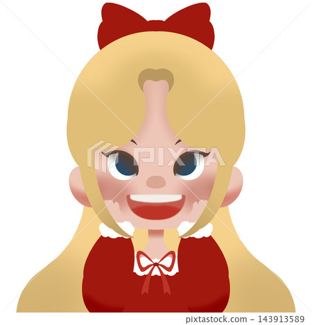 cute little girl in a red dress cute little girl in a red dress 143913589