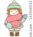 A girl on a cold day (left hand, smiling) A girl on a cold day (left hand, smiling) 143916552