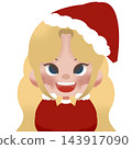 Winter girl in red  143917090