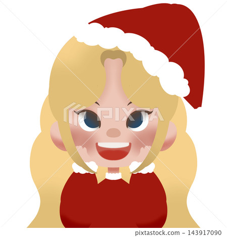 Winter girl in red  143917090