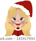 Winter girl in red  143917091