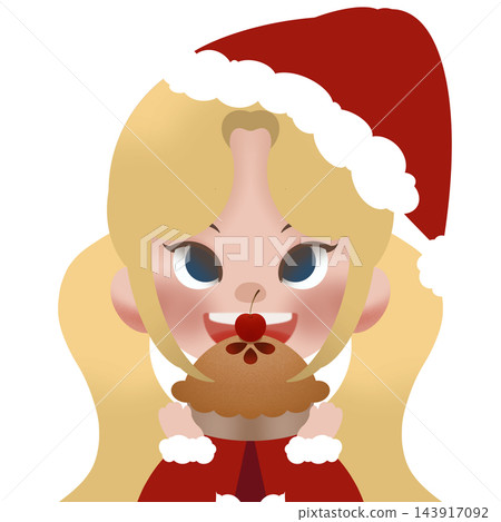 Winter girl in red Winter girl in red 143917092