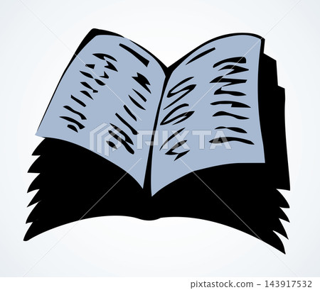 Open book. Vector doodle symbol Open book. Vector doodle symbol 143917532