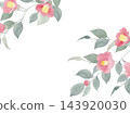一幅水彩山茶花畫框 143920030