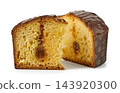 Panettone slices with caramel covered with chocolate 143920300