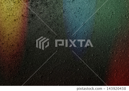 Abstract Black Background with Multicolored Glowing Highlights 143920438