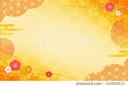 日式相框背景,日式圖案,和紙,新年祝福,新年慶祝活動 日式相框背景,日式圖案,和紙,新年祝福,新年慶祝活動 143920511