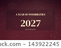 A Year of Possibilities 2027 Burgundy Background A Year of Possibilities 2027 Burgundy Background 143922245