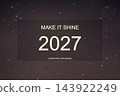 Elegant Champagne Gold Happy New Year 2027 Background Elegant Champagne Gold Happy New Year 2027 Background 143922249