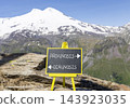 Prognosis vs diagnosis words symbol. Concept words Prognosis Diagnosis on beautiful yellow blackboard. Beautiful mountain Elbrus background. Business medical prognosis vs diagnosis concept. Copy space 143923035