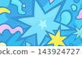 A pop art-style background illustration of a simple, American comic-style explosion_light blue_16:9 143924727