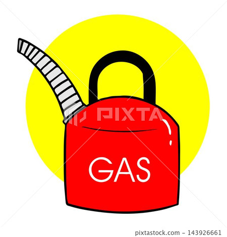 vector illustration of a container gasoline to repair the car in cartoon style vector illustration of a container gasoline to repair the car in cartoon style 143926661