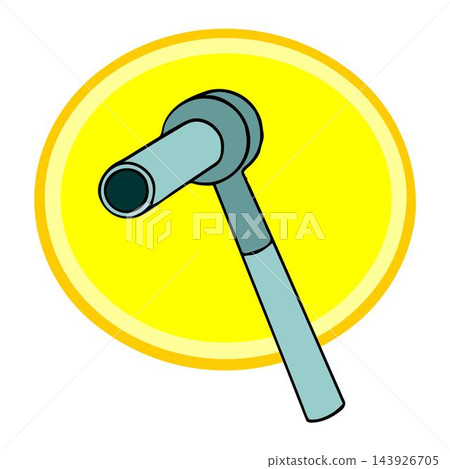 vector illustration of a Ratchet Wrench tool in cartoon style vector illustration of a Ratchet Wrench tool in cartoon style 143926705