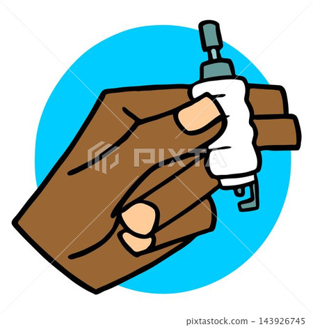 vector illustration of a mechanic spark plug in cartoon style 143926745