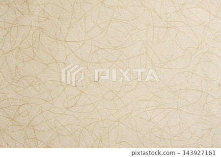 Beige Handmade Paper Texture Background with Natural Fibers 143927161