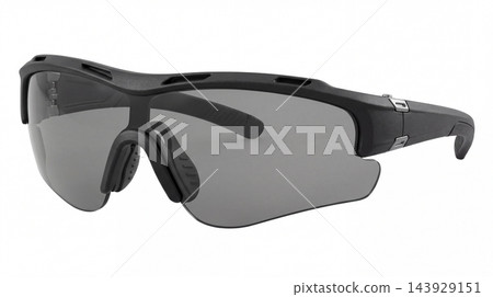 Professional Tactical Ballistic Shooting Glasses with Tinted Lenses on White 143929151