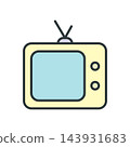 Television icon vector design templates 143931683