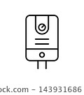 Water Heater icon vector design templates simple and modern concept 143931686
