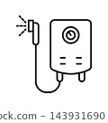 Water Heater icon vector design templates simple and modern concept 143931690
