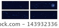 Starry night transparent. Deep milky way with cosmic nebula. Starry overlay and glowing bright space scene. Falling meteor and cosmic dust. Set of Vector illustrations 143932336