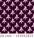 Watercolor seamless pattern with delicate pink magnolia flower on dark background. Hand painted botanical floral design for fabric, wallpaper, wrapping paper, stationery, textiles, surface patterns 143932833
