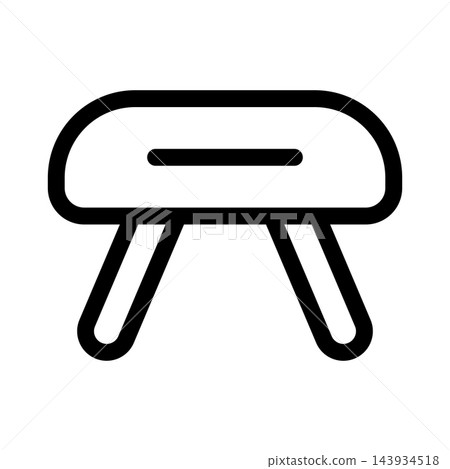 Creative sleek gymnastics table icon set for sports, training, and performance design Creative sleek gymnastics table icon set for sports, training, and performance design 143934518