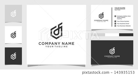 FD or DF initial letter logo design vector. FD or DF initial letter logo design vector. 143935153
