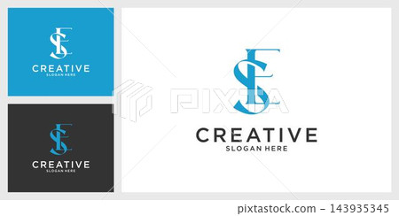 PrintSE or ES Initial Letter Logo Design Vector PrintSE or ES Initial Letter Logo Design Vector 143935345