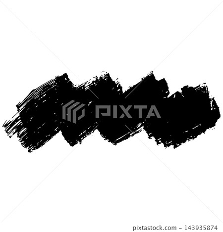Hand drawn black brush stroke bar graphic illustration with rough texture. Artistic ink stroke clip art element for banner and design layout. Hand drawn black brush stroke bar graphic illustration with rough texture. Artistic ink stroke clip art element for banner and design layout. 143935874
