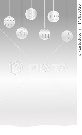 背景飾以銀色飾品 背景飾以銀色飾品 143936320