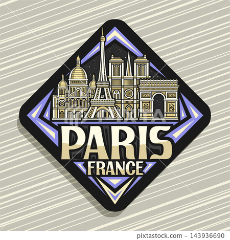 Vector logo for Paris Vector logo for Paris 143936690