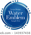 Abstract water emblem vector illustration 143937438