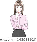Office worker A_blouse_thinking 143938915