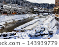 Winter scenery of Hida Takayama, Gifu Prefecture 143939779