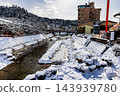 Winter scenery of Hida Takayama, Gifu Prefecture 143939780