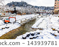 Winter scenery of Hida Takayama, Gifu Prefecture 143939781