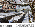 Winter scenery of Hida Takayama, Gifu Prefecture 143939783