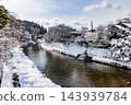 Winter scenery of Hida Takayama, Gifu Prefecture 143939784